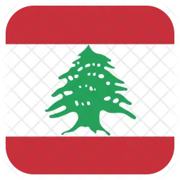 Liban Flag Icône