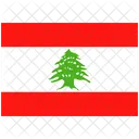 Flagge Land Libanon Symbol