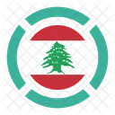 Libanon Flagge Symbol