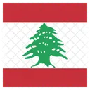 Libanon Flagge Symbol