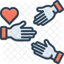 Liberalization Hand Heart Icon