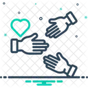 Hand Heart Inspirational Icon