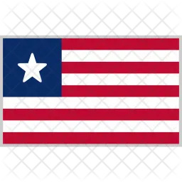 Liberia Flag Icono