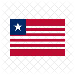 Liberia Flag Icono