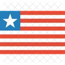 リベリア、国旗、世界 アイコン