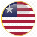Liberia Flag Country Icon