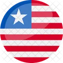 라이베리아 국기 국가 아이콘