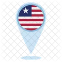 Liberia Standort  Symbol