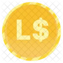 Liberian Dollar Coin  Icon