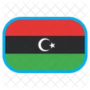 Libia Pais Bandera Icono