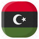 Libia Bandera Pais Icono