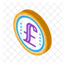 Libra Moneda Inglaterra Icono