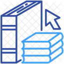 Library Online Education Material Icon