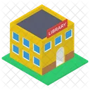 Library Building Books Room Icon