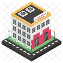 Library Bookroom Library Building Icon