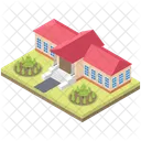 Library Building Architecture Infrastructure Icon