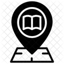 Library Location Location Sign Book 아이콘