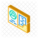 Library Card Isometric Icon