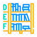 Library Shelves Color Icon