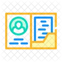 Library Card Color Icon