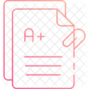 Boleta De Calificaciones Hoja De Calificaciones Hoja De Resultados Icono