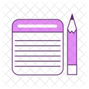 Libreta Y Lapiz Icon