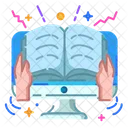 Libro Digital Biblioteca Icono