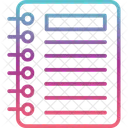 Libro Cuaderno Bloc De Notas Icono
