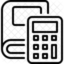 Libro Cuaderno Calculadora Icono