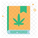 Libro De Cannabis Libro De Marihuana Estudio De Drogas Icono