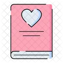 Libro De Amor Dia De San Valentin Mensaje De Amor Icono