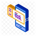 Electronica Tren Boleto Icono