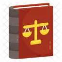 Libro De Justicia Libro De Leyes Folleto Icono