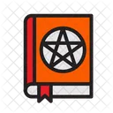 Halloween Libro Magico Aterrador Icono