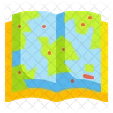 Libro De Mapas Mapa Libro 아이콘