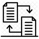Transferencia De Archivos Transferencia De Datos Intercambio De Datos Icono