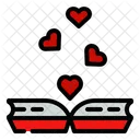 Libro romantico  Icono
