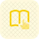 Toque de libro  Icono