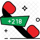 Libya Country Code Phone Code Icon