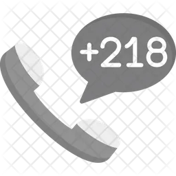 Libya Dial Code  Icon