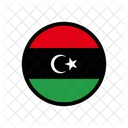 Libyen Landesflagge Flagge Symbol