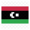 Libyen Landesflagge Flagge Symbol