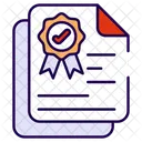 Licencia Certificado Licencia Icono