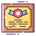 Licencia Certificado Documento Icono
