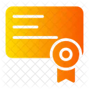 Licencia Certificado Contrato Icono