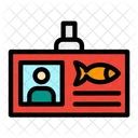 Licencia De Pesca Permiso Pesca Con Cana Icono