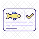 Licencia de pesca  Icono
