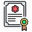 Licencia Medica Certificado Certificado Medico Icono