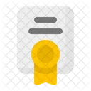 License Certificate Document Icon