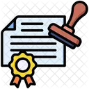 License Document Stamp Icon